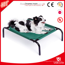 Elevated wrought iron pet bed crib